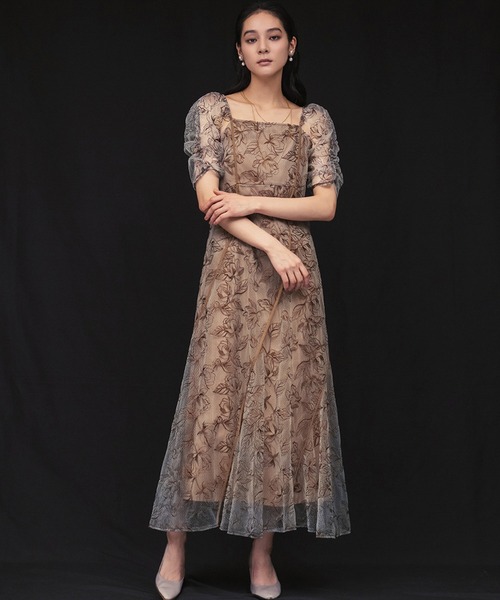 GIRL DRESS FOR NOW パーティードレス ドレス フラワーウェーブ