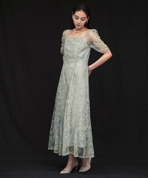 GIRL DRESS FOR NOW パーティードレス ドレス フラワーウェーブ