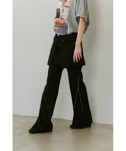 Knuth Marf（クヌースマーフ） パンツ 2piece zip flare pants