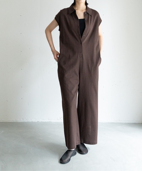 hwyl オールインワン フレンチスリーブ ジャンプスーツ