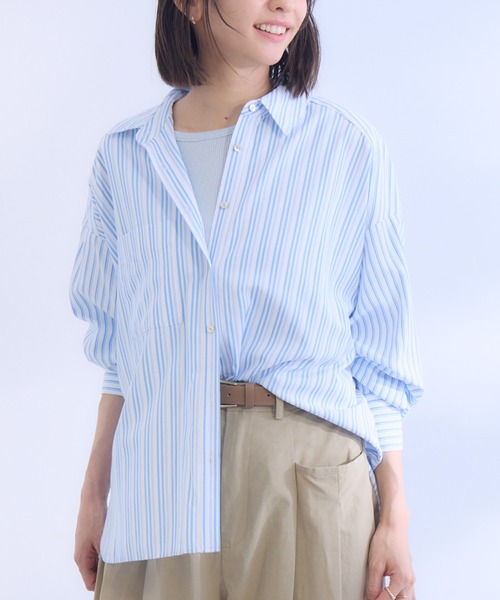ブラウス シャツ 「KATHARINE ROSS」キャットミント刺しゅうシャツ レディース