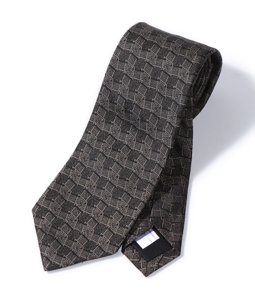 メンズビギ（MEN’S BIGI）/【TIE YOUR TIE/タイユアタイ】モダンジオメトリック柄ネクタイ MEN'S BIGI（メンズビギ） ネクタイ 「TIE YOUR TIE/タイユアタイ