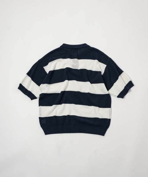 「ADAMASTE」 半袖ニット MEDIUM グレー メンズ_画像2