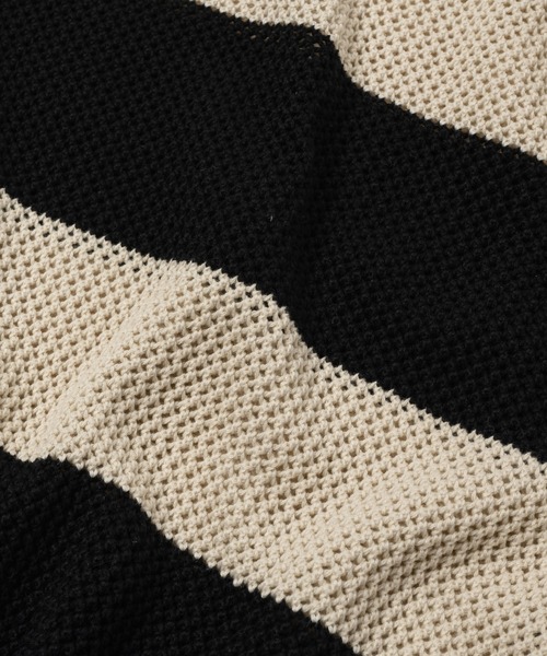 「ADAMASTE」 半袖ニット MEDIUM グレー メンズ_画像8