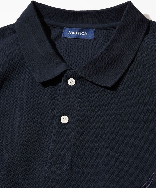 「NAUTICA」 半袖ポロシャツ MEDIUM ブラック メンズ