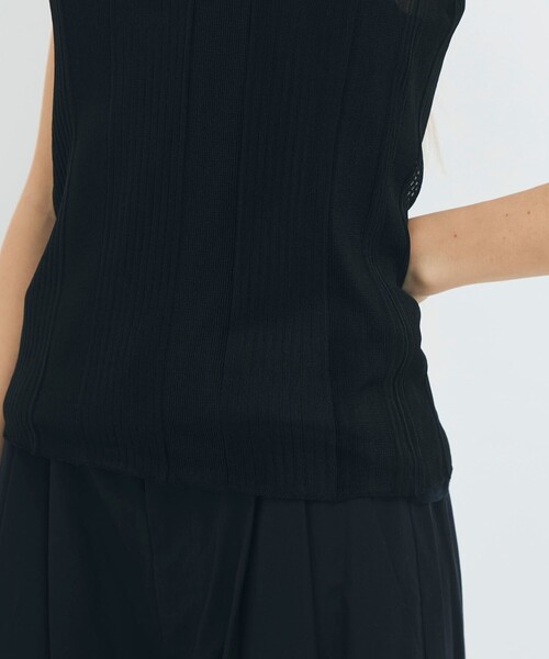 CABaN（キャバン） ニット セーター シアーナイロン ランダムリブ