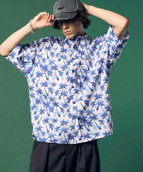 【美品】MAISON SPECIAL メゾンスペシャル　花柄　編み　シャツ MAISON SPECIAL（メゾンスペシャル） シャツ メンズ レディース