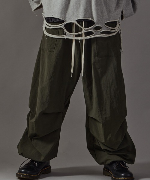 Theater code ワイドパンツ パンツ Wide pants with drawstring