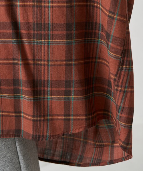 ブラウス シャツ 限定展開　ビックシルエット チェック ボリューム シャツ レディース | FREAK'S STORE | 16