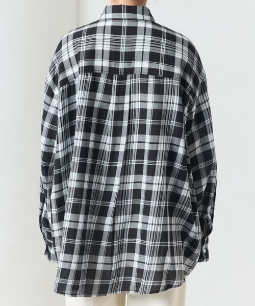 ブラウス シャツ 限定展開　ビックシルエット チェック ボリューム シャツ レディース | FREAK'S STORE | 14
