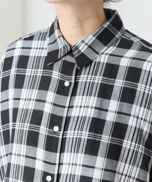 ブラウス シャツ 限定展開　ビックシルエット チェック ボリューム シャツ レディース | FREAK'S STORE | 11