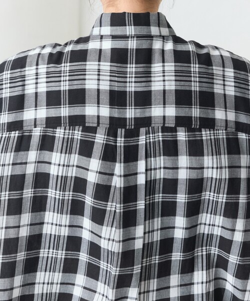 ブラウス シャツ 限定展開　ビックシルエット チェック ボリューム シャツ レディース | FREAK'S STORE | 05