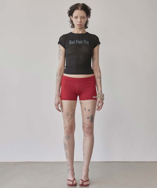 SCULPTOR（スカルプター） tシャツ 半袖 Bad Hair Day Tee レディース