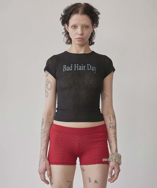 SCULPTOR（スカルプター） tシャツ 半袖 Bad Hair Day Tee レディース