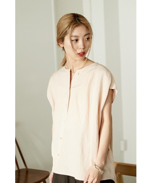 「BLACK BY MOUSSY」 ノースリーブブラウス FREE オフホワイト レディース_画像4
