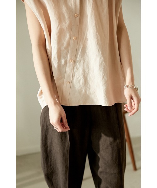 「BLACK BY MOUSSY」 ノースリーブブラウス FREE オフホワイト レディース_画像8