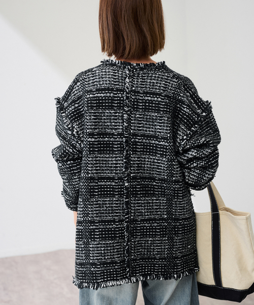 FRAMeWORK（フレームワーク） コート アウター ツイードライクニット