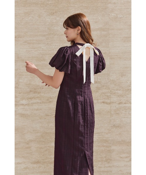 Her lip to ワンピース Bloom-Sleeve Jacquard Dress : ZOZOTOWN