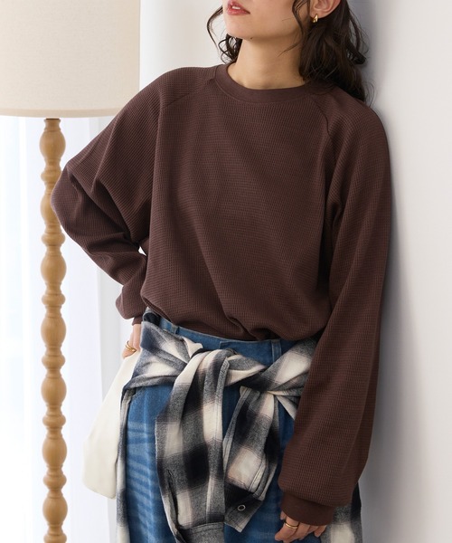 THE CRAFT CREW PRODUCTS tシャツ ラグランスリーブリンガーワッフル