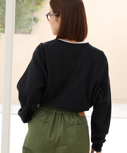 THE CRAFT CREW PRODUCTS tシャツ ラグランスリーブリンガーワッフル