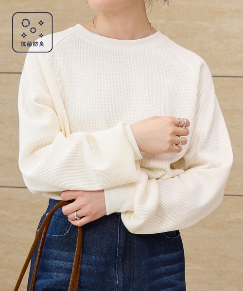 THE CRAFT CREW PRODUCTS tシャツ ラグランスリーブリンガーワッフル
