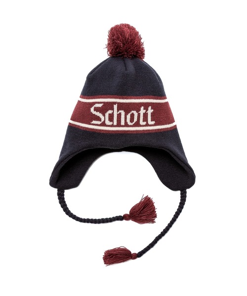 ムラサキスポーツ（MURASAKI SPORTS） ニット帽 ニットキャップ SCHOTT