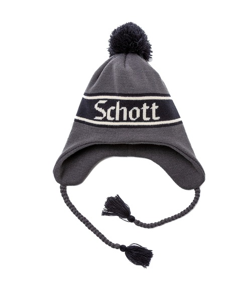 ムラサキスポーツ（MURASAKI SPORTS） ニット帽 ニットキャップ SCHOTT