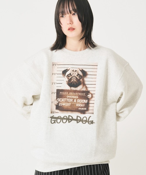 クニオコレクション XL 動物柄 トレーナー XL KUNIOSATO クニオコレクション アニマル 犬 スウェット トレーナーXL