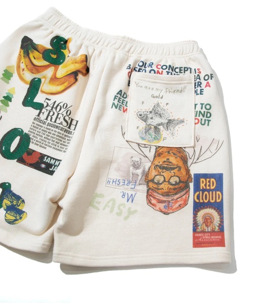 「go slow caravan」 ショートパンツ LARGE ナチュラル メンズの画像9