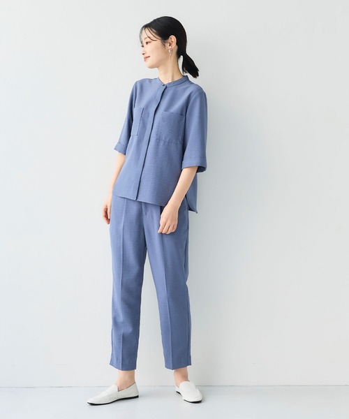 「CROSS FUNCTION」 7分袖ブラウス M モカ レディース_画像7