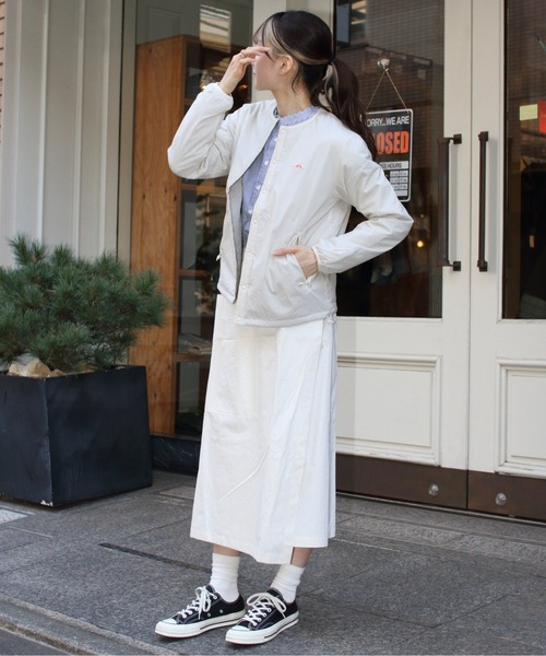 Danton（ダントン） ノーカラージャケット S ライトベージュ