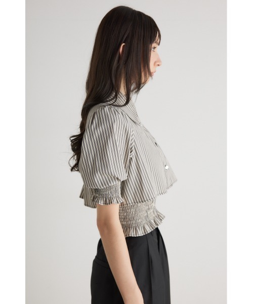 「rienda」 半袖シャツ FREE グレー レディース_画像9