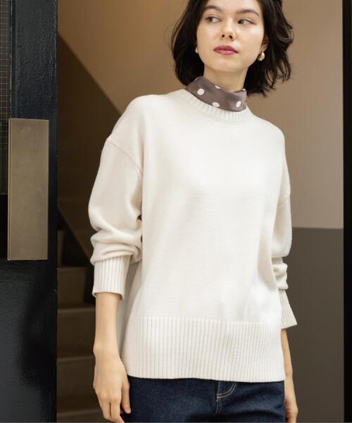 poyon2628　Cニット グレー DRESKIP（ドレスキップ） ニット セーター 「S-LL」首元すっきり