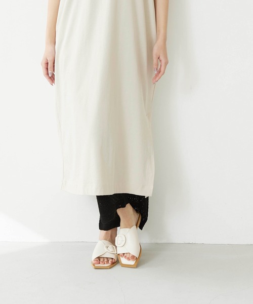 「menue」 フラットサンダル LL アイボリー レディース_画像4