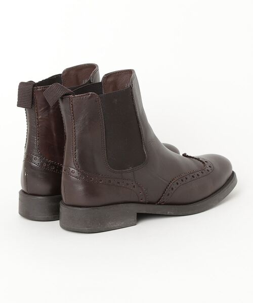 「BOEMOS」 ショートブーツ 38 ブラウン レディース_画像2