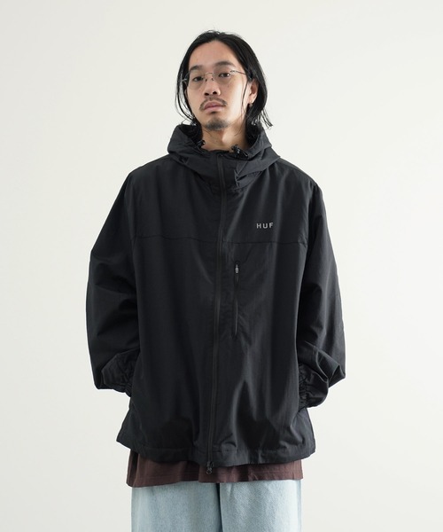 HUF（ハフ） マウンテンパーカー X-LARGE ブラック メンズ : ZOZOTOWN