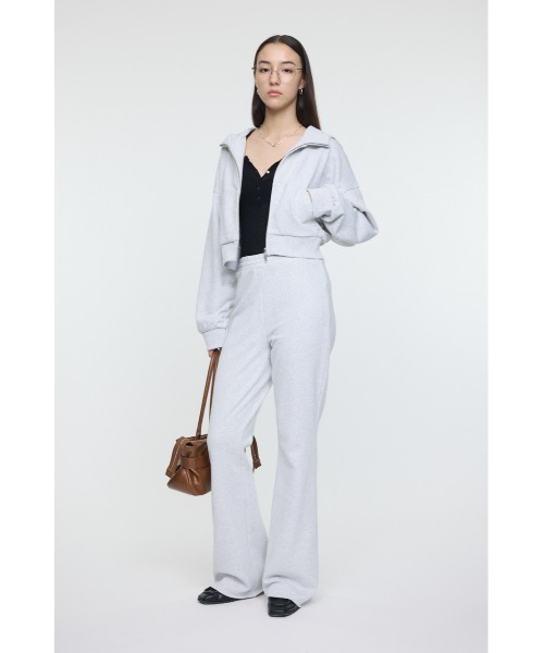 MOUSSY（マウジー） パーカー SHORT ZIP UP フ―ディー レディース