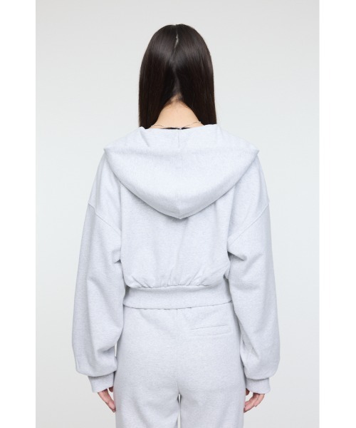 MOUSSY（マウジー） パーカー SHORT ZIP UP フ―ディー レディース