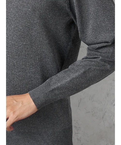 セーター ニット 14G天竺 タートルネックニット ウォッシャブル 抗