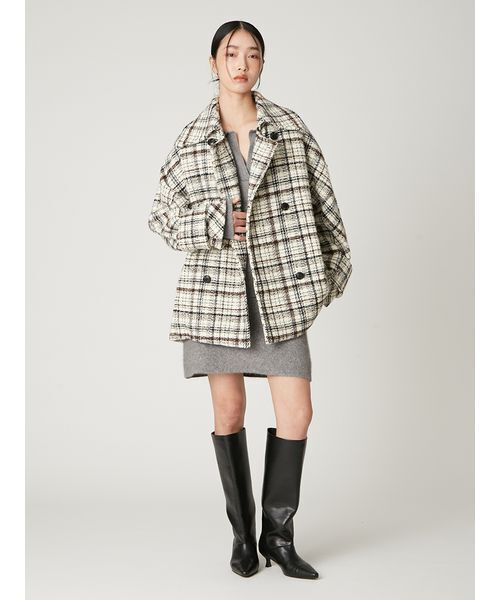 FRAY I.D（フレイ・アイディー） スカート ラクーンダブルフェイス