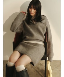 FRAY I.D（フレイ・アイディー） スカート ラクーンダブルフェイス