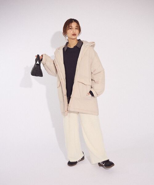 Green Parks（グリーンパークス） パンツ フェザーレースジャガード