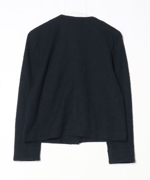 Green Label Relaxingセットアップ ノーカラー ネイビー洗濯可 Green Label Relaxing セットアップスーツ ノーカラー 洗濯可