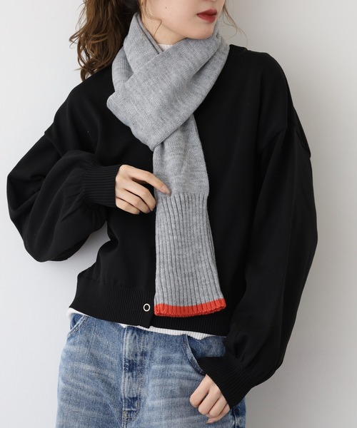 FUNALIVE（ファンアライブ） マフラー ストール 袖付きニットマフラー