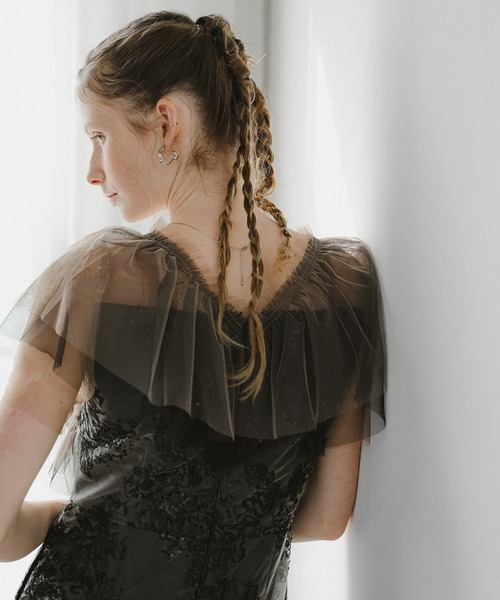 フォーマル・ドレス・スーツ brown tulle dress et.UNiVER ドレス Layered tulle dress : ZOZOTOWN Yahoo!店 - 通販