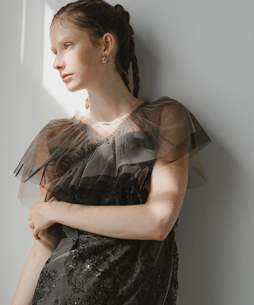 et.UNiVER ドレス Layered tulle dress : ZOZOTOWN Yahoo!店 - 通販