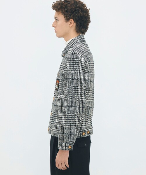 CABaN（キャバン） ブルゾン アウター グレンチェックジャカード