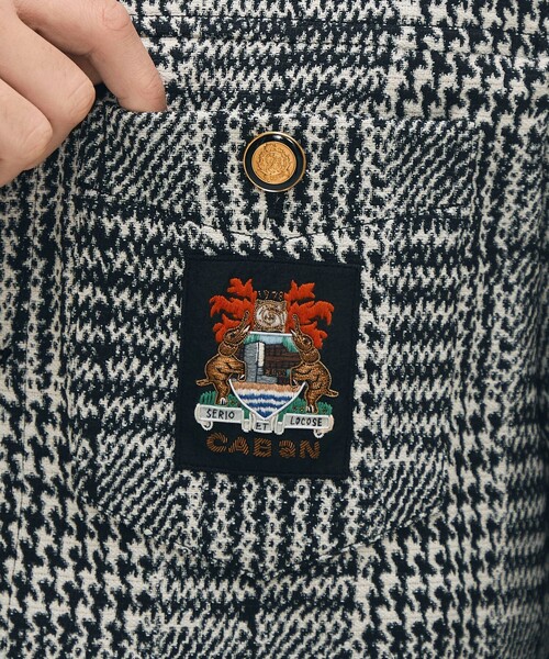 CABaN（キャバン） ブルゾン アウター グレンチェックジャカード