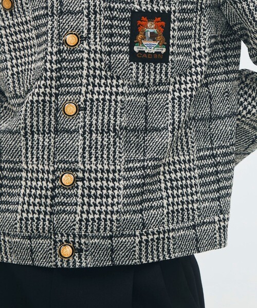 CABaN（キャバン） ブルゾン アウター グレンチェックジャカード