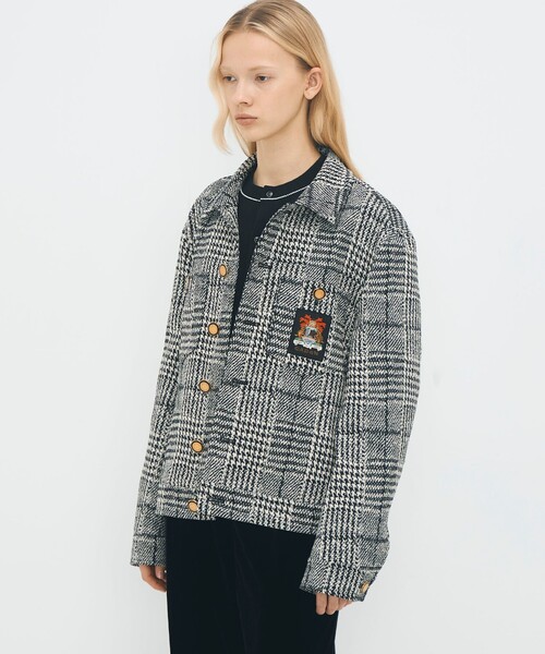 CABaN（キャバン） ブルゾン アウター グレンチェックジャカード